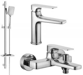 Mexen Lynx DQ40 zestaw wannowy, chrom - 745903DQ40-00