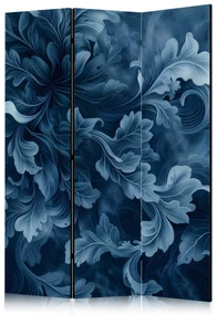 Parawan dwustronny Kwiaty 135x172 cm 3-częściowy niebieski ARTGEIST B