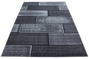 Dywan nowoczesny Plus Mur szaro-czarny 280 cm x 370 cm