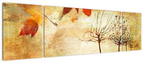 Obraz - Jesienny nastrój (170x50 cm)