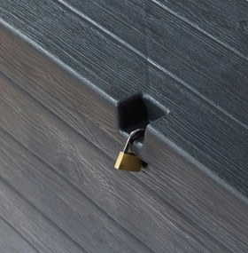 WOOD plastikowa skrzynia ogrodowa 420 L, grafitowa