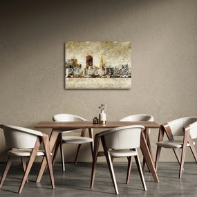 Obraz - Artystycznie ukształtowane miasto (70x50 cm)