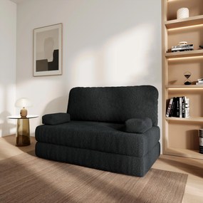 Masseno Sofa piankowa KESTE z funkcją spania - Czarny - QUELLE 100 / Bez stelaża