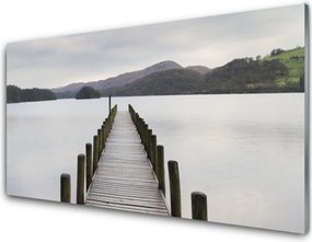 Panel Szklany do Kuchni Monumentalny Most nad Morzem