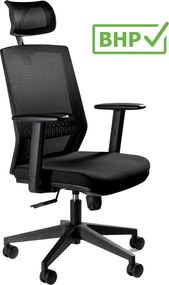 Ergonomiczny fotel biurowy Esta, zgodny z normą BHP