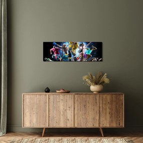 Obraz - Sport (z zegarem) (90x30 cm)