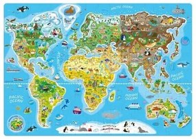 Popularne puzzle Mapa świata, 160 elementów