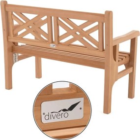 Dwuosobowa, uchylna ławka składana DIVERO