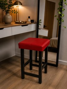 Taboret Klasyk 45cm Stołek Loft Eko-skóra D15