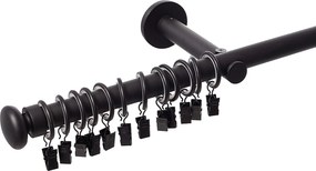 Karnisz pojedynczy Modern black matt 160cm