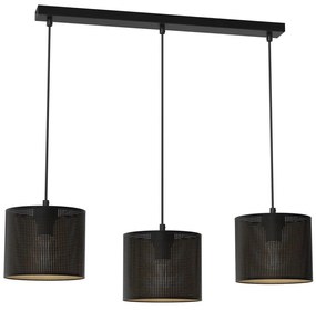 Lampa wisząca LOFT SHADE 3xE27/60W/230V czarno-złota