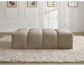 Szarobrązowy podnóżek z materiału bouclé Everest – Bobochic Paris