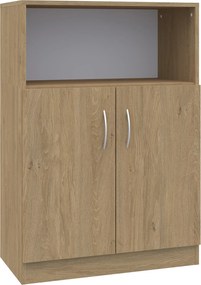 Dwudrzwiowa szafka biurowa na klucz Simple z półką, 80x40x120,5 cm, index 80-3P-2F2