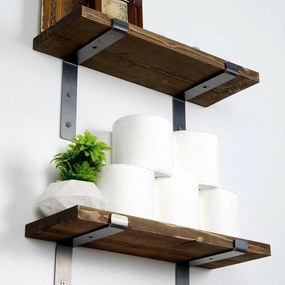 Półka Lam005 Black and Walnut