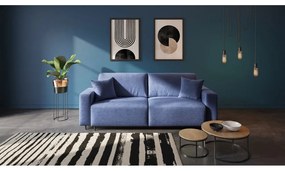 Ciemnoniebieska rozkładana sofa 237 cm Hesto – Ghado
