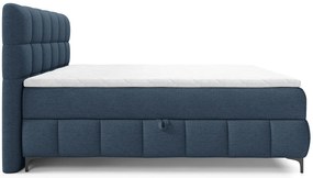 Granatowe łóżko tapicerowane 5 rozmiarów F4-Z00