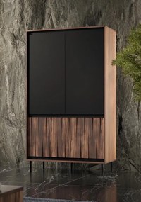 2-drzwiowa szafa ubraniowa Swing Halmar orzech
