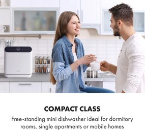 Klarstein Oceana 42cm 6 Programów Zmywarka Stołowa Biały