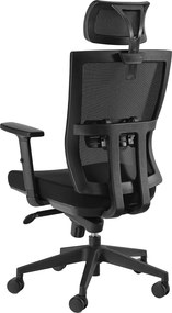 Ergonomiczny fotel obrotowy Link, zgodny z normą BHP