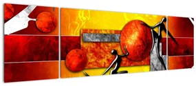 Obraz - Malarstwo ludzkości (170x50 cm)