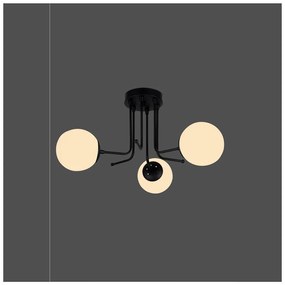 Czarna lampa sufitowa Squid Lighting Star, wys. 34 cm