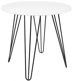 Okrągły stół jadalniany HARRY 90x90, biały