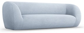 Jasnoniebieska sofa z materiału bouclé 230 cm Essen – Cosmopolitan Design