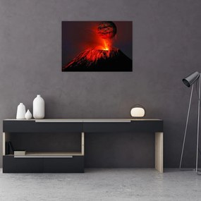 Obraz na szkle - wulkan (70x50 cm)
