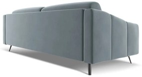 Jasnoniebieska aksamitna sofa 238 cm Nalu – Makamii