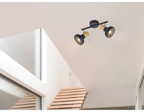 Lampa sufitowa w kolorze matowej czerni ø 10 cm Latika – Trio