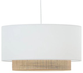 Biały/w naturalnym kolorze tekstylny abażur ø 60 cm Erna – Kave Home