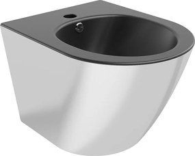 Mexen Lena bidet wiszący, czarny mat/srebrny - 35224874