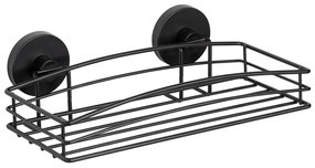 WENKO 24732100-Półka VACUUM-LOC RUND SCHW 26x14 cm czarna
