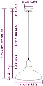 Szara lampa z regulacją wysokości C8-K64