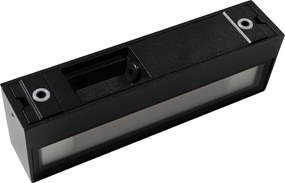 Nowoczesna lampa ścienna czarna z diodą LED IP65 - Steph