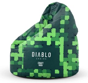Pufa dla dziecka Diablo Chairs, zielona Craft Edition
