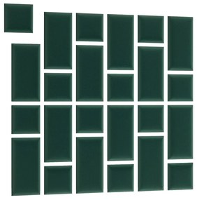 Zestaw 24 paneli tapicerowanych QUADRATTA 180x180 zielony ELTAP
