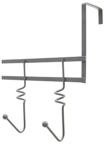 Szary metalowy wieszak na drzwi 46 cm Jaxen – Premier Housewares