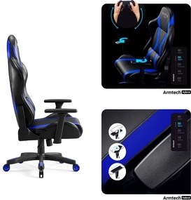 Fotel dla graczy Diablo X-Horn 2.0 Normal Size czarno-niebieski