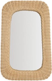 Lustro ścienne z rattanową ramą 38x59 cm Zilna – Kave Home