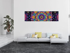 Obraz - Kalejdoskopowa mandala (170x50 cm)