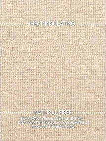 Beżowy wełniany okrągły dywan tkany ręcznie ø 160 cm Puristic Knots – Elle Decoration