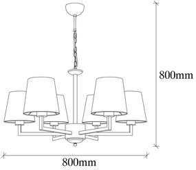 Czarna metalowa lampa wisząca z białymi kloszami Opviq lights Christina