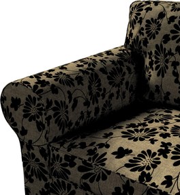 Pokrowiec na sofę Ektorp 3-osobową, rozkładaną, PIXBO kolor beżowy tkanina strukturalna, wzorzysta