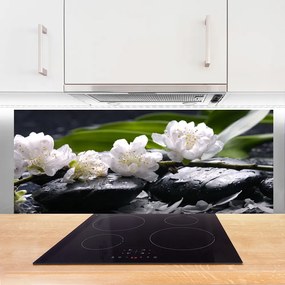 Panel Kuchenny Spokój Zen: Kwiatowa Kompozycja