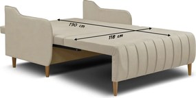 Sofa kanapa 2 os z funkcją spania BEST Zielony