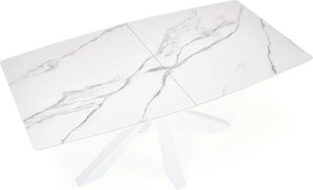 Biały stół Vivaldi z rozkładanym blatem ze spieku