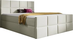 Kremowe łóżko tapicerowane 5 rozmiarów G7-N02