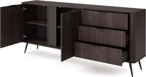 Komoda Valeri III – elegancka komoda z 2 drzwiami i 3 szufladami do salonu, sypialni i biura