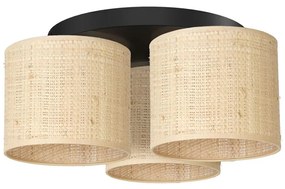 Żyrandol natynkowy RATTAN 3xE27/60W/230V rattan